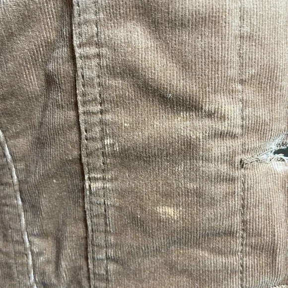 Corduroy Faux Sherpa Lined Trucker Jacket Tan Cozy Women’s Medium - Picture 6 of 9